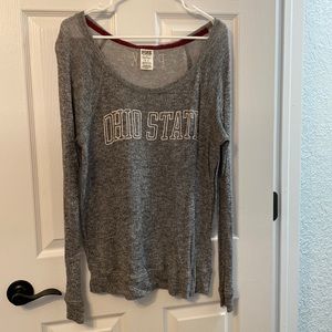 Victoria secret love pink sweater for Ohio state university buckeye osu